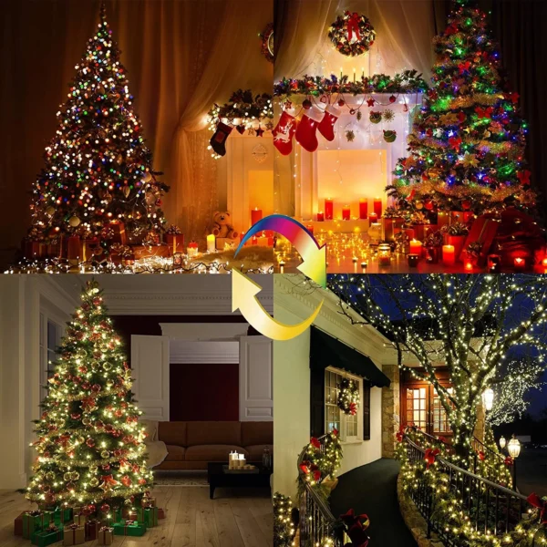Garden party led lights for decoration string animated  professional extendable christmas lights diwali light led